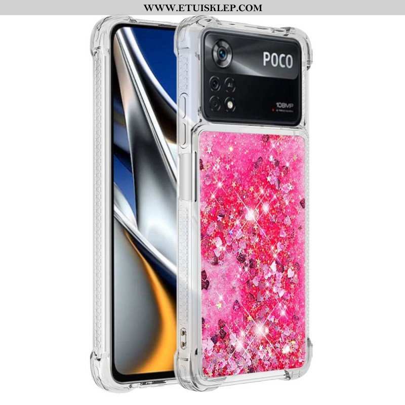 Etui do Poco X4 Pro 5G Pragnienia Cekiny